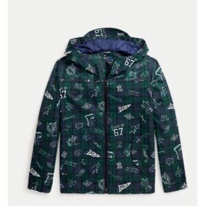 P-Layer 1 Water-Repellent Hooded Jacket-OUTSIDE ZIPPER NOT WORKING LG 14-16